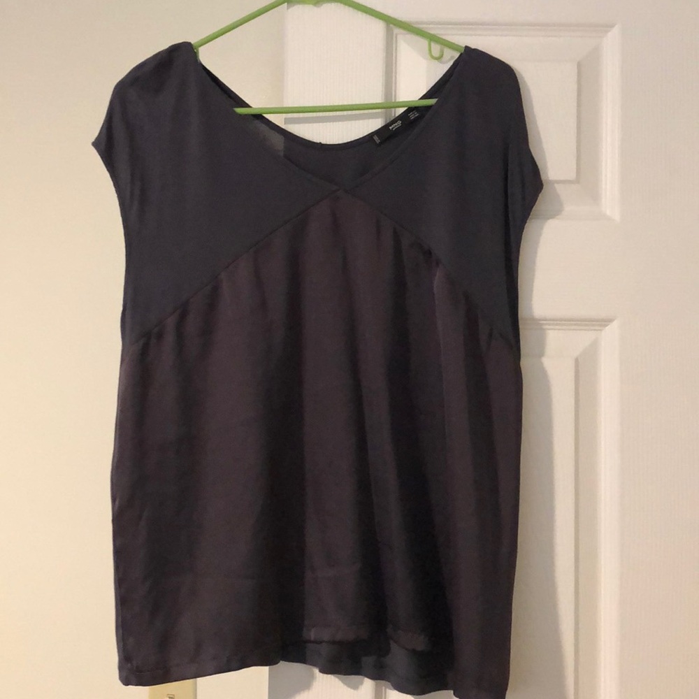 Gray tunic top